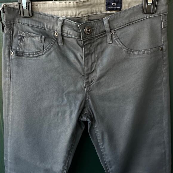 NWOT AG Farrah Skinny Jeans 27 Made in USA Gunmetal Coated Denim $225 MSRP - Picture 2 of 9